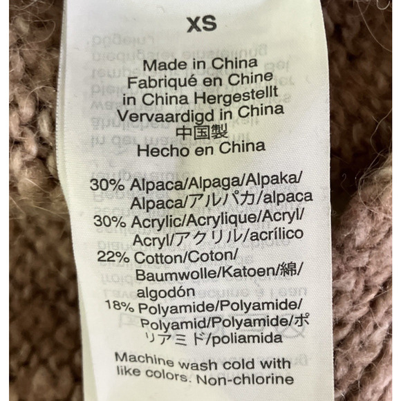 Madewell Women's Baxter Sweater Tunic XS Oversized Cozy Beige Long Sleeve - Picture 6 of 6